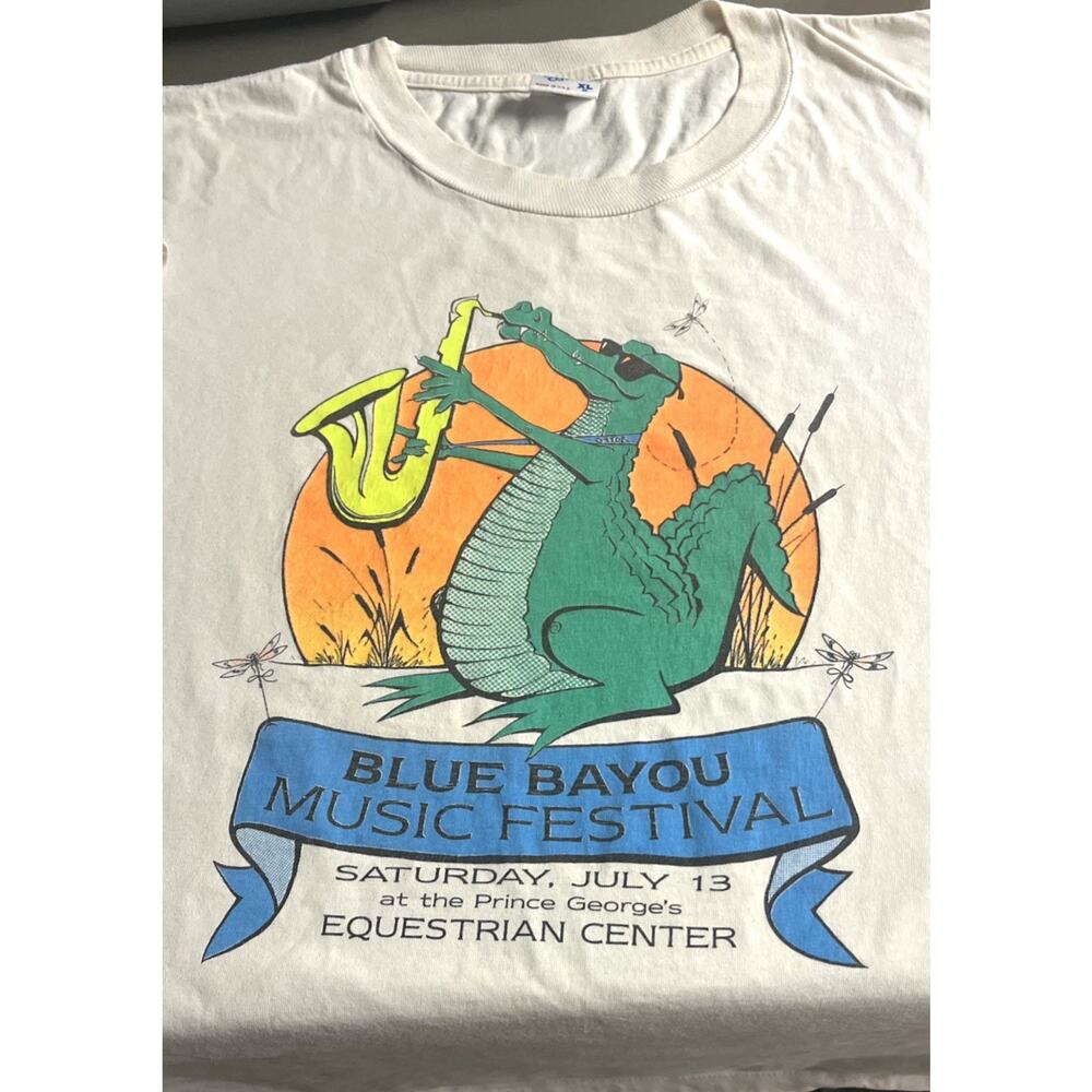 Blue Bayou Music Festival Mens XL Vtg 1991 Shirt Jerzees Made USA